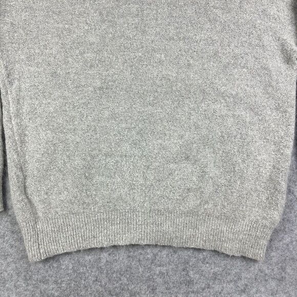 MSCH Copenhagen Sweater Womens M/L Gray Rose Mohair Pullover Mock Neck Cozy Knit - Picture 9 of 13